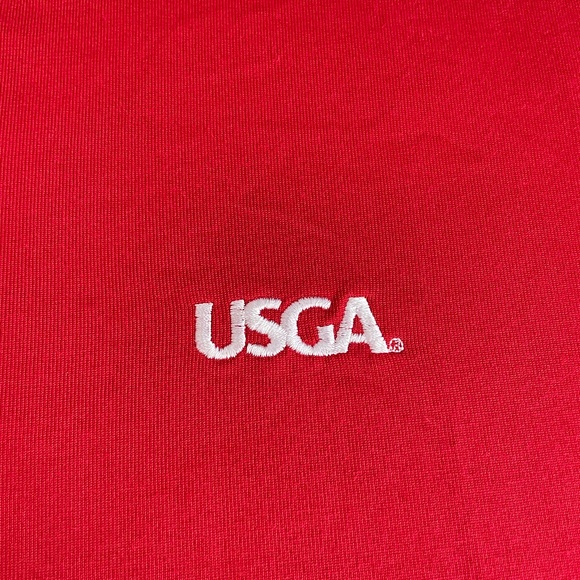 Polo Golf Ralph Lauren Mens Performance Golf Polo Shirt USGA Logo Sz Large Red - Picture 3 of 9